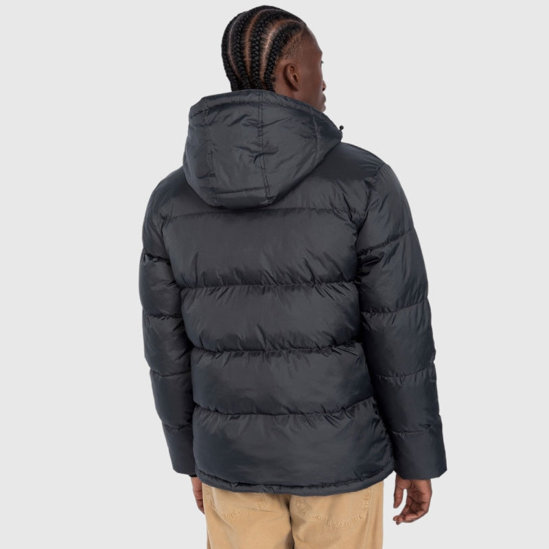 idaho2-anthracite hooded puffer jacket schott nyc winter jas back