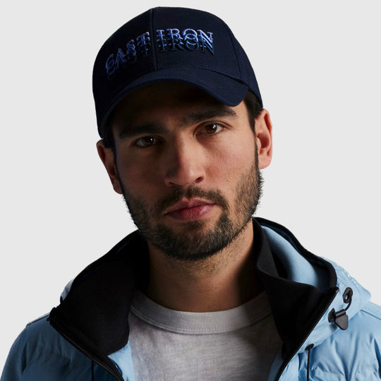 cac2302102 5287 cast iron logo embroidery cap cast iron pet navy crop1