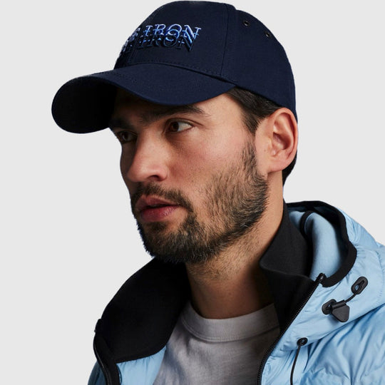 cac2302102 5287 cast iron logo embroidery cap cast iron pet navy crop2