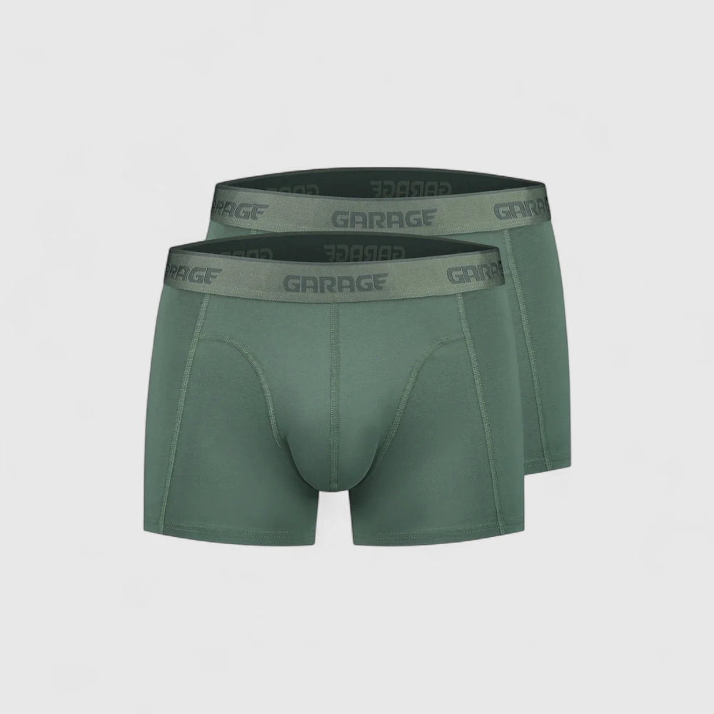 0805-Green Garage Boxer Short 2-Pack