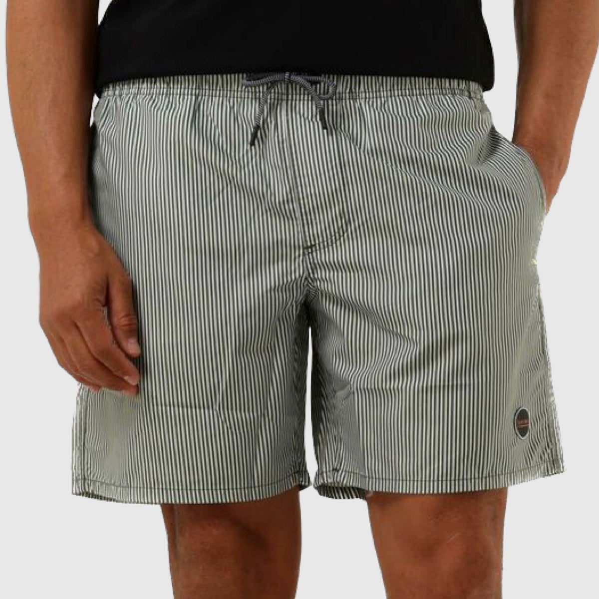 1400110001 764 swim shorts skinny stripe shiwi zwembroek cilantro green
