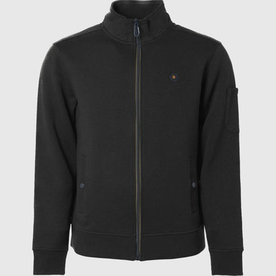 Sweater Full Zipper Double Layer Jacquard Stretch