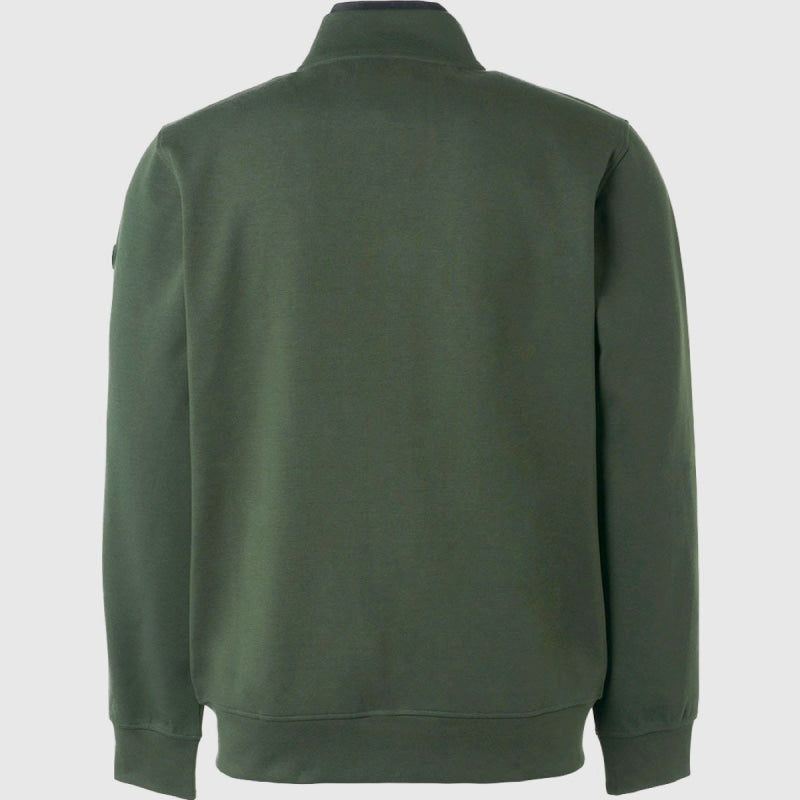 21180921 052 sweater full zipper no excess vest sweater dark green crop4