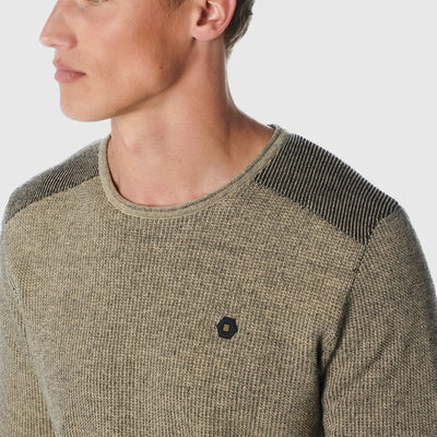 21230821sn 014 pullover crewneck 2 coloured jacquard no excess trui crop1