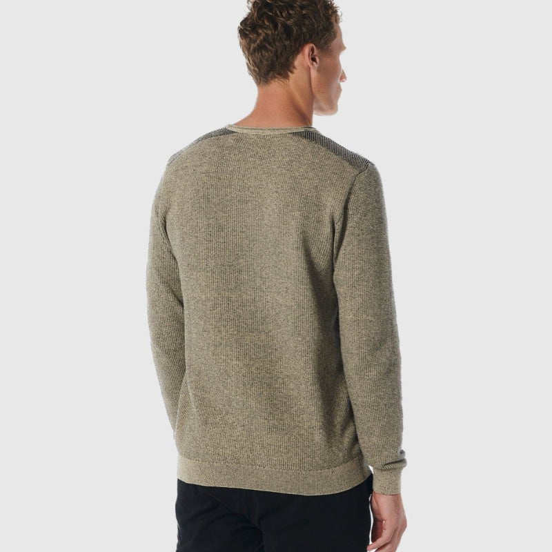 21230821sn 014 pullover crewneck 2 coloured jacquard no excess trui back