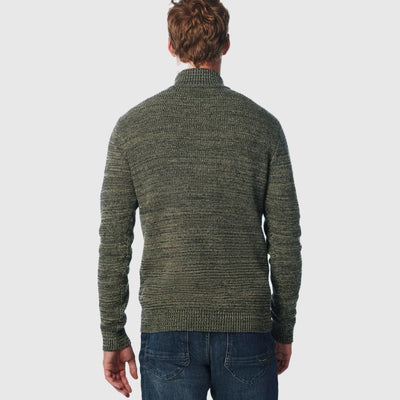 21230933 052 pullover half zipper coloured jacquard no excess trui back