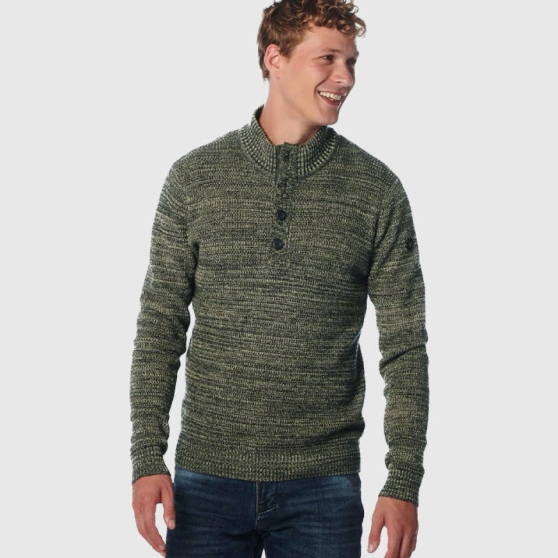 21230933 052 pullover half zipper coloured jacquard no excess trui