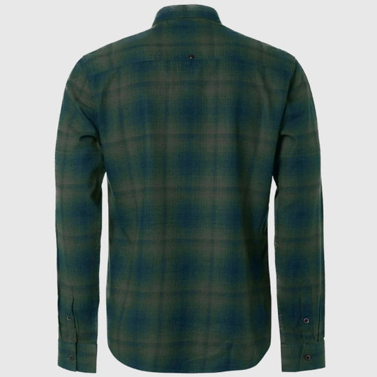 21430929sn 052 shirt check no excess dark green crop4