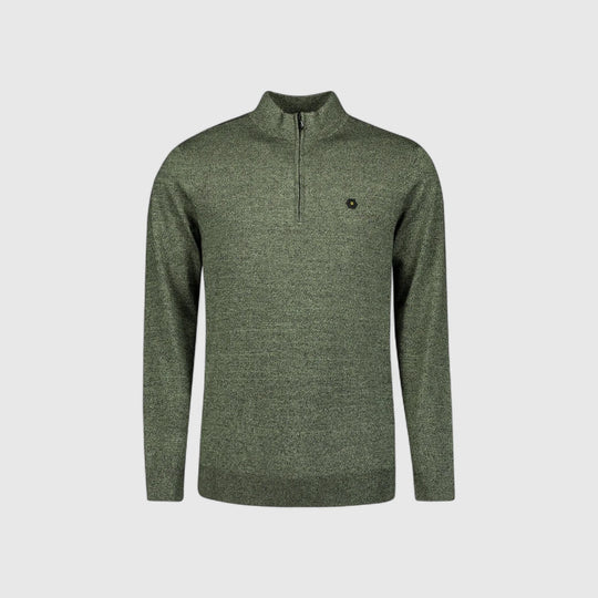 No Excess Pullover Half Zipper 2 Coloured Melange