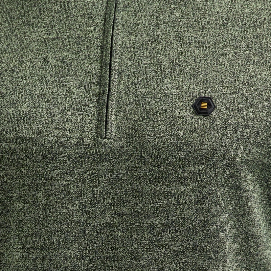 No Excess Pullover Half Zipper 2 Coloured Melange
