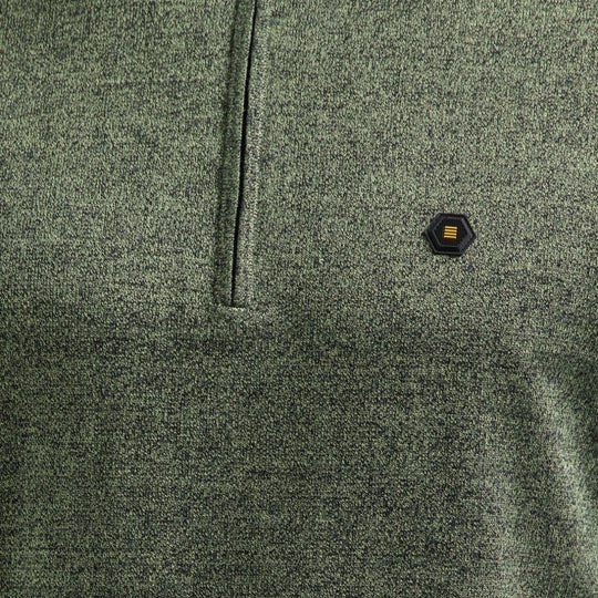 No Excess Pullover Half Zipper 2 Coloured Melange