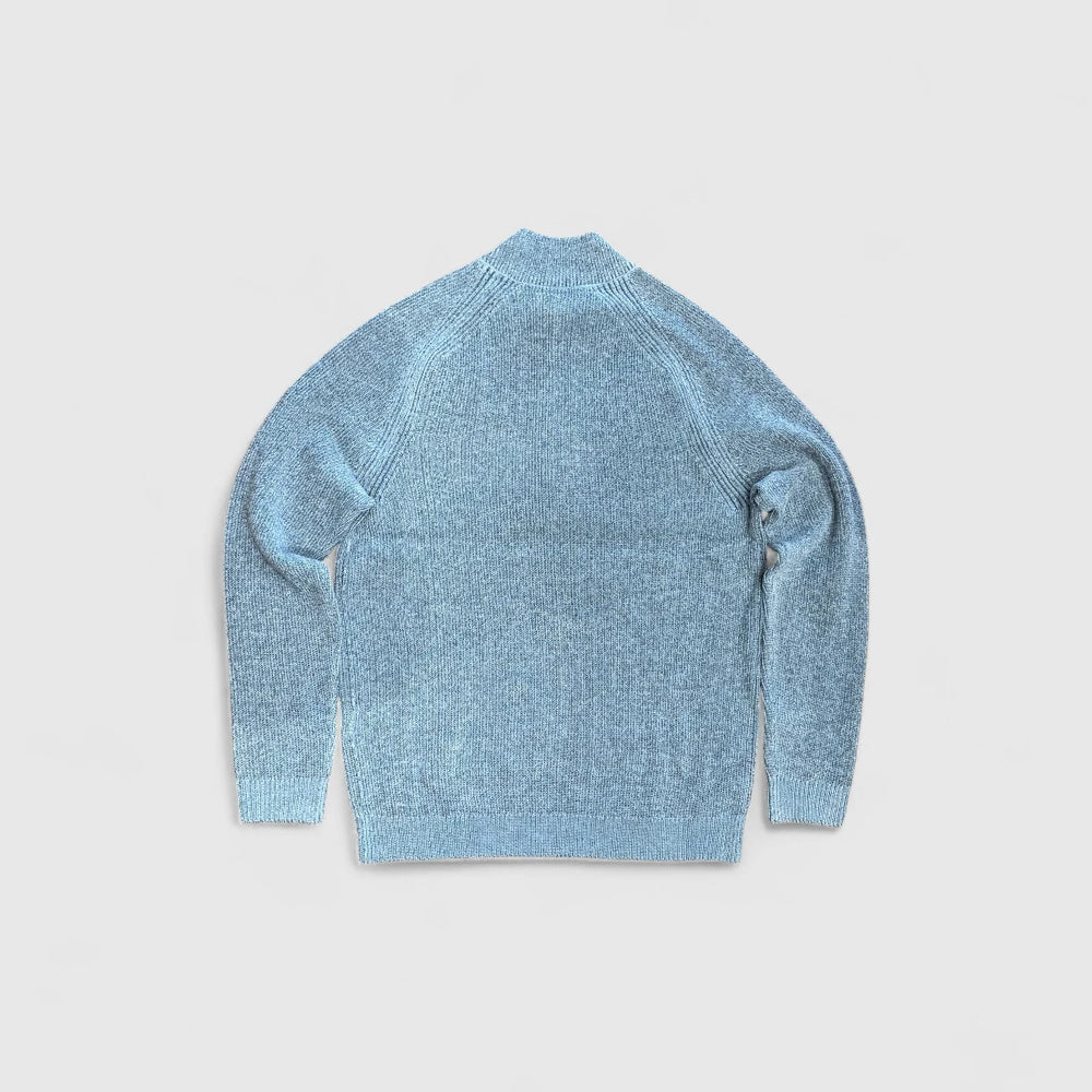 No Excess Pullover Half Zip 2 Colored Chenille