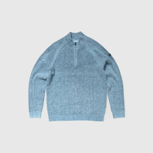 No Excess Pullover Half Zip 2 Colored Chenille