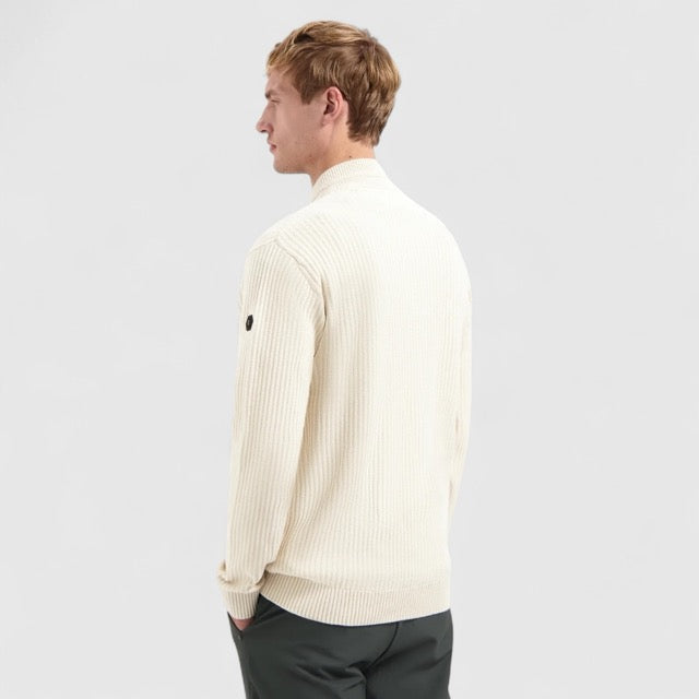No Excess Pullover Half Zip Rib Variation