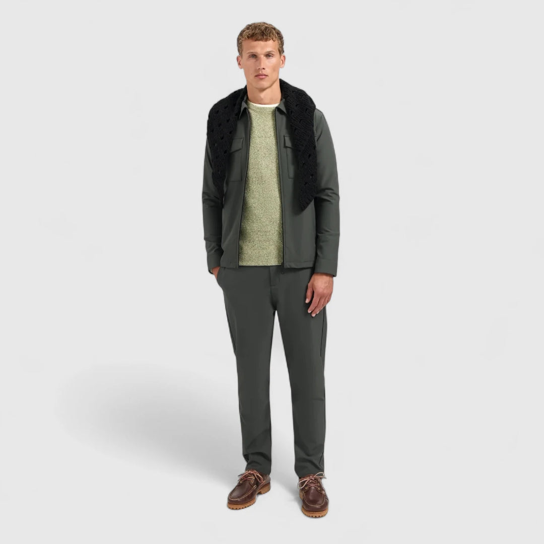 29510804-124 No Excess Overshirt Sedoc Travel Dark Steel