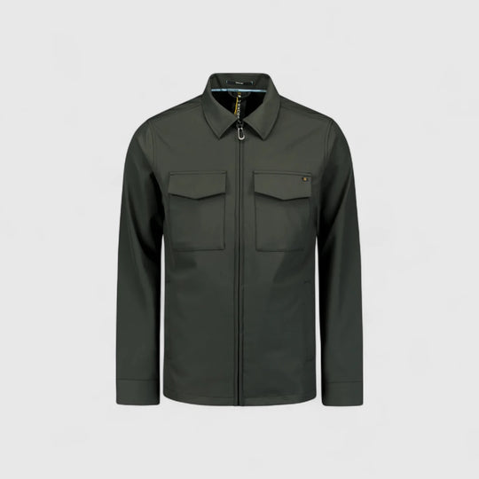 29510804-124 No Excess Overshirt Sedoc Travel Dark Steel