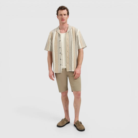 31490305-013 No Excess Overhemd Korte Mouw Jacquard Kit