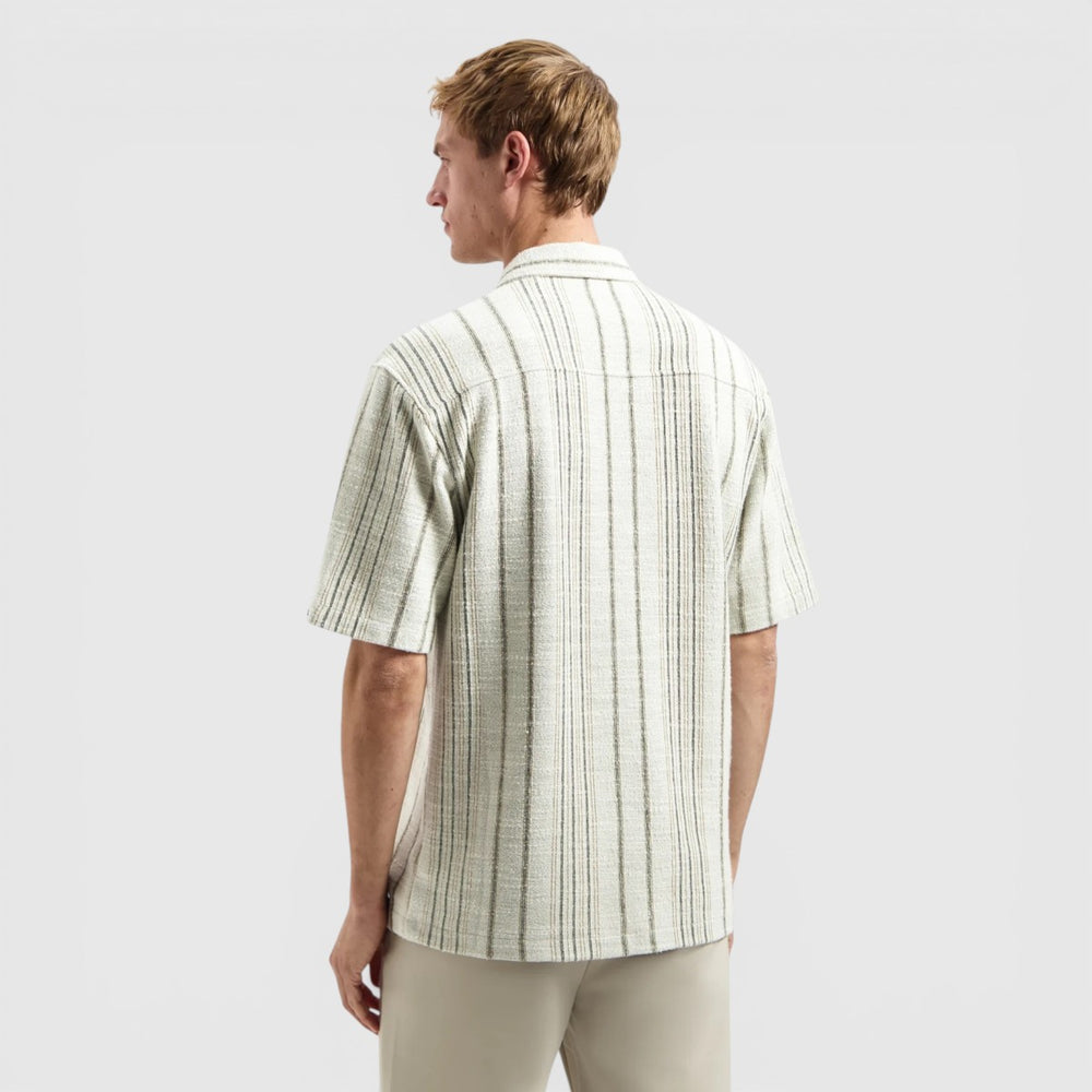 31490306-045 No Excess overhemd jacquard met strepen Desert