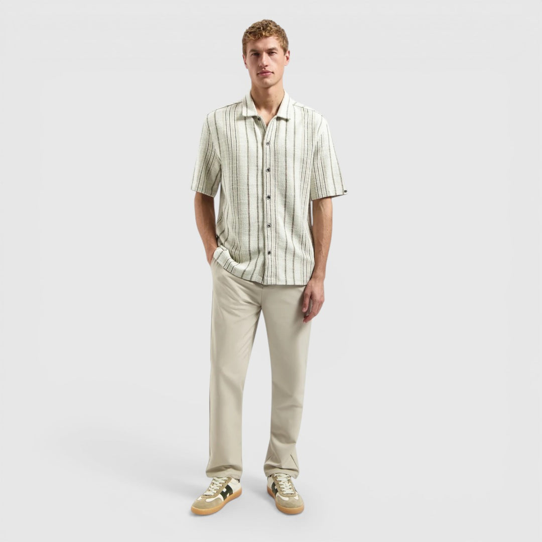 31490306-045 No Excess overhemd jacquard met strepen Desert