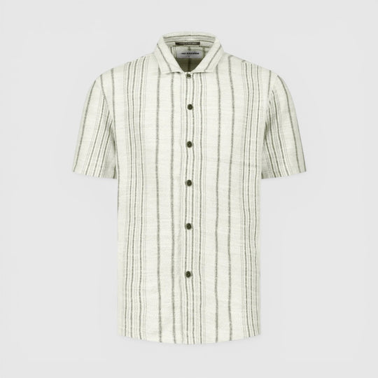 31490306-045 No Excess overhemd jacquard met strepen Desert