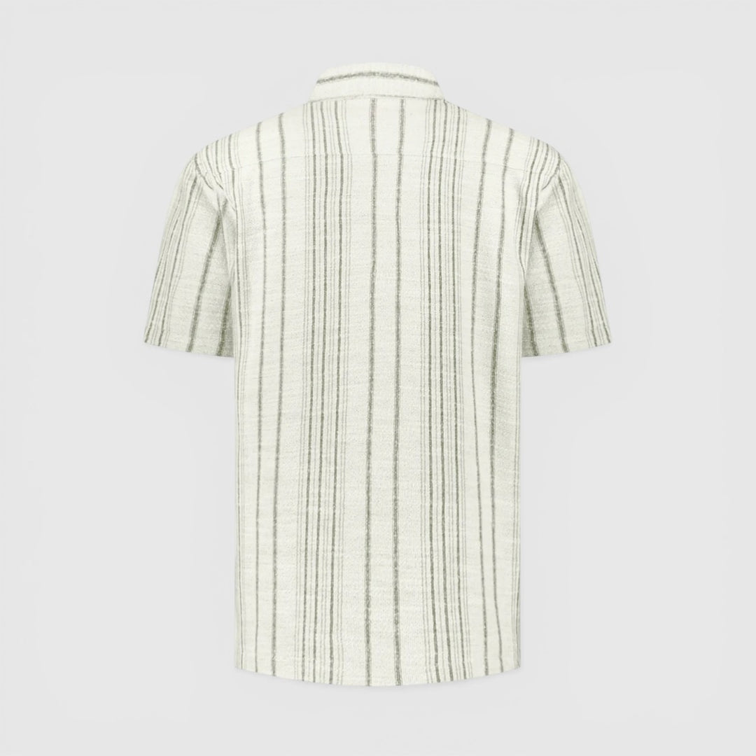 31490306-045 No Excess overhemd jacquard met strepen Desert