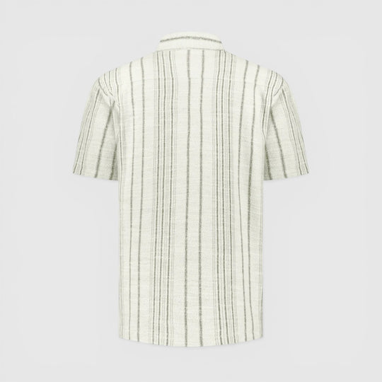 31490306-045 No Excess overhemd jacquard met strepen Desert