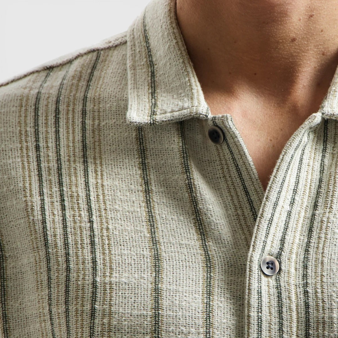 31490306-045 No Excess overhemd jacquard met strepen Desert