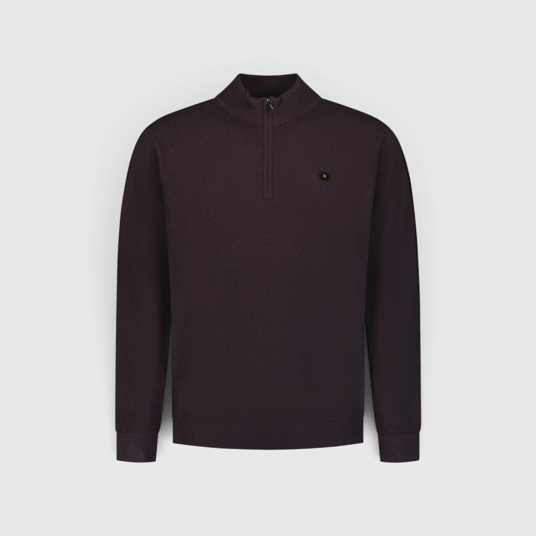 No Excess Trui Half-Zip Melange