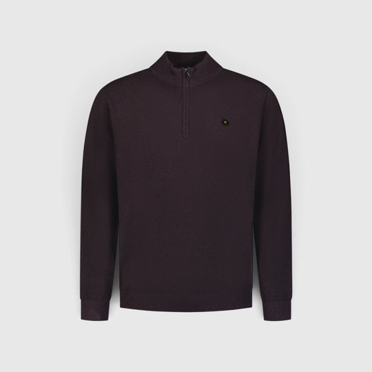 No Excess Trui Half-Zip Melange