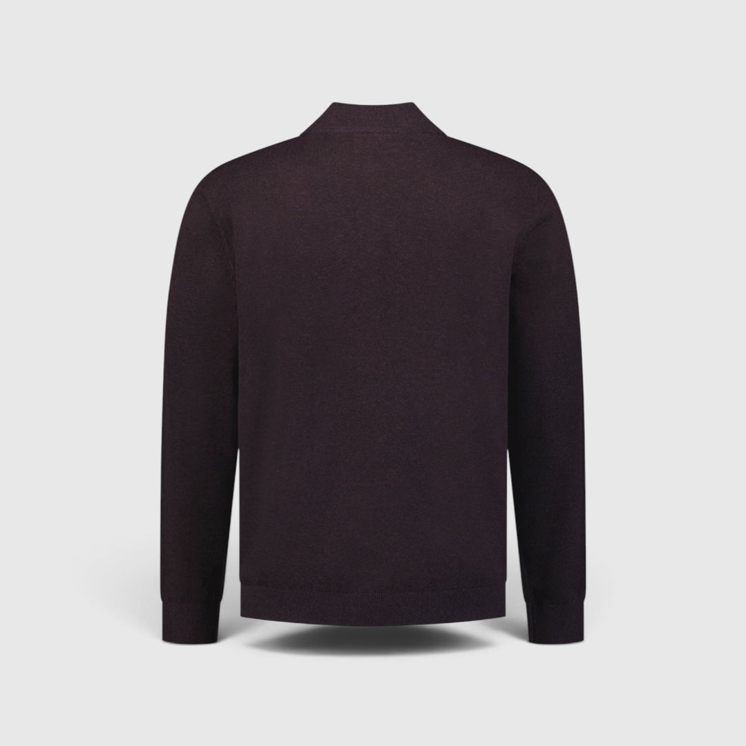 No Excess Trui Half-Zip Melange