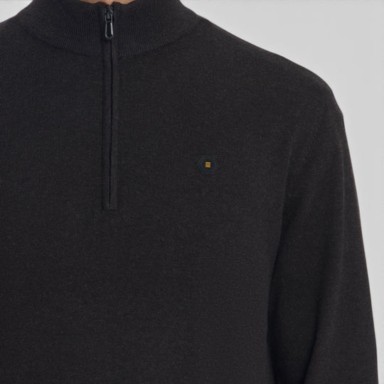 No Excess Trui Half-Zip Melange