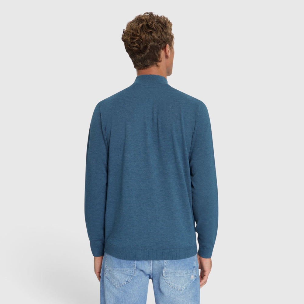 No Excess Trui Half-Zip Melange