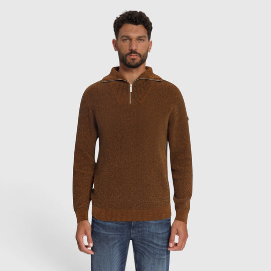 No Excess Trui Half-Zip Chenille