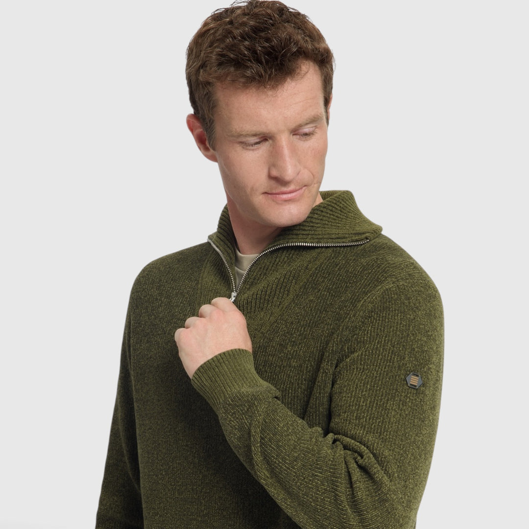 No Excess Trui Half-Zip Chenille