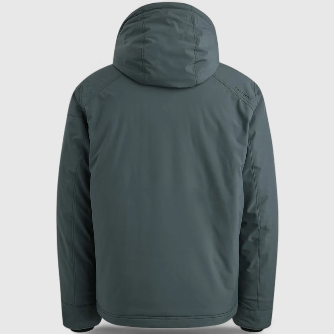 CJA2508143-9076 Cast Iron Jacket SUPERBOL Softshell Dark Slate / Groen