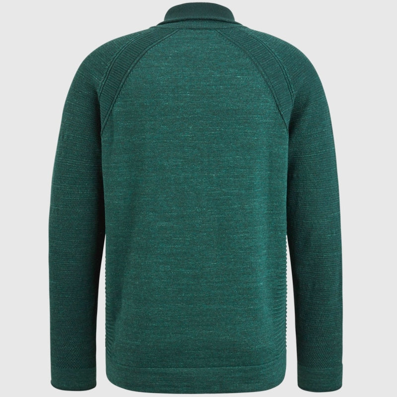 ckw2309327 6085 collar cotton heather plated half zip cast iron trui back
