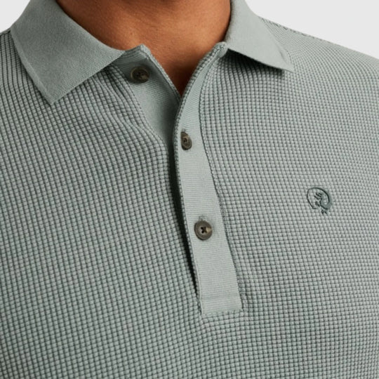 CPSS2504889-5225 Cast Iron Polo Two Tone Waffle Slate/Blue