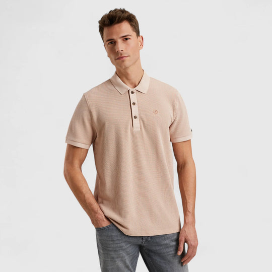 CPSS2504889-7106 Cast Iron Polo Two Tone Waffle Cream Tan