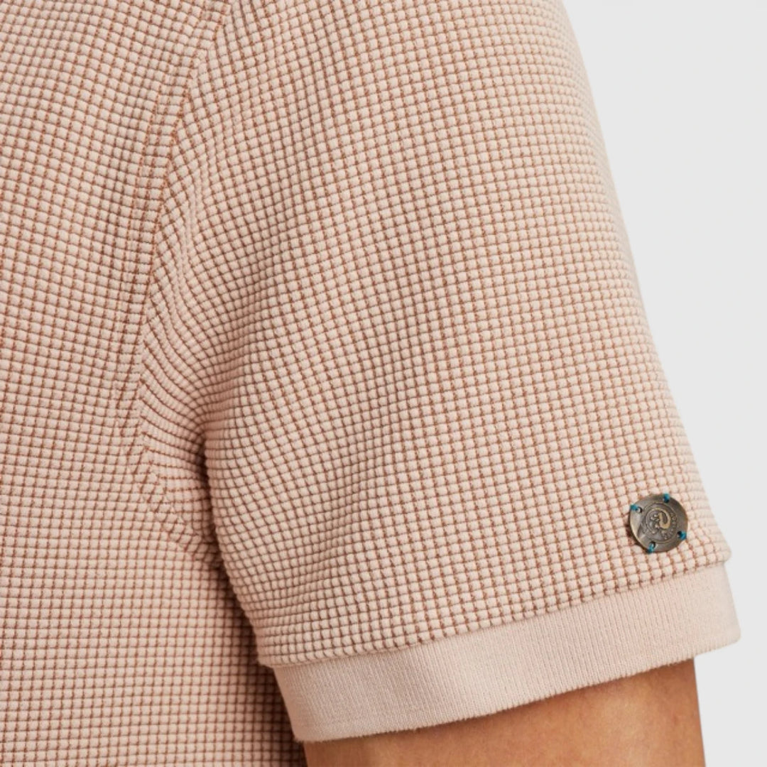 CPSS2504889-7106 Cast Iron Polo Two Tone Waffle Cream Tan