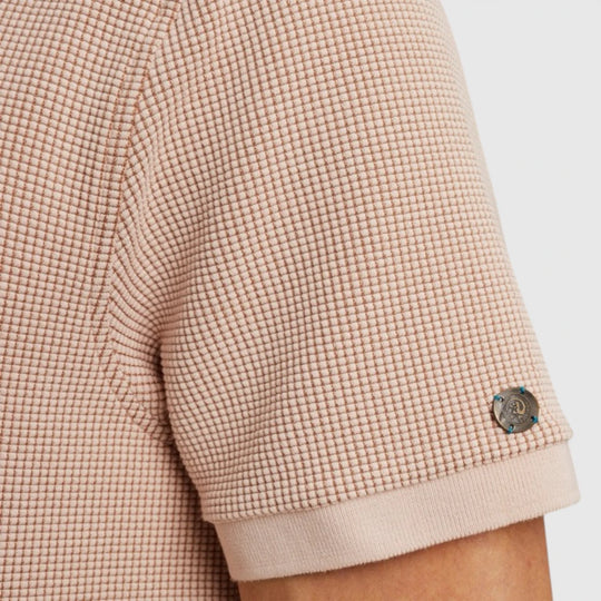 CPSS2504889-7106 Cast Iron Polo Two Tone Waffle Cream Tan
