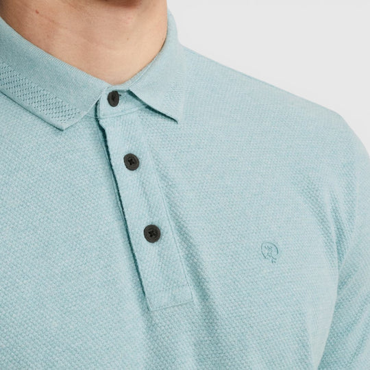 CPSS2604864-5200 Cast Iron Polo Popcorn Jersey Melange Reef Waters / Blauw