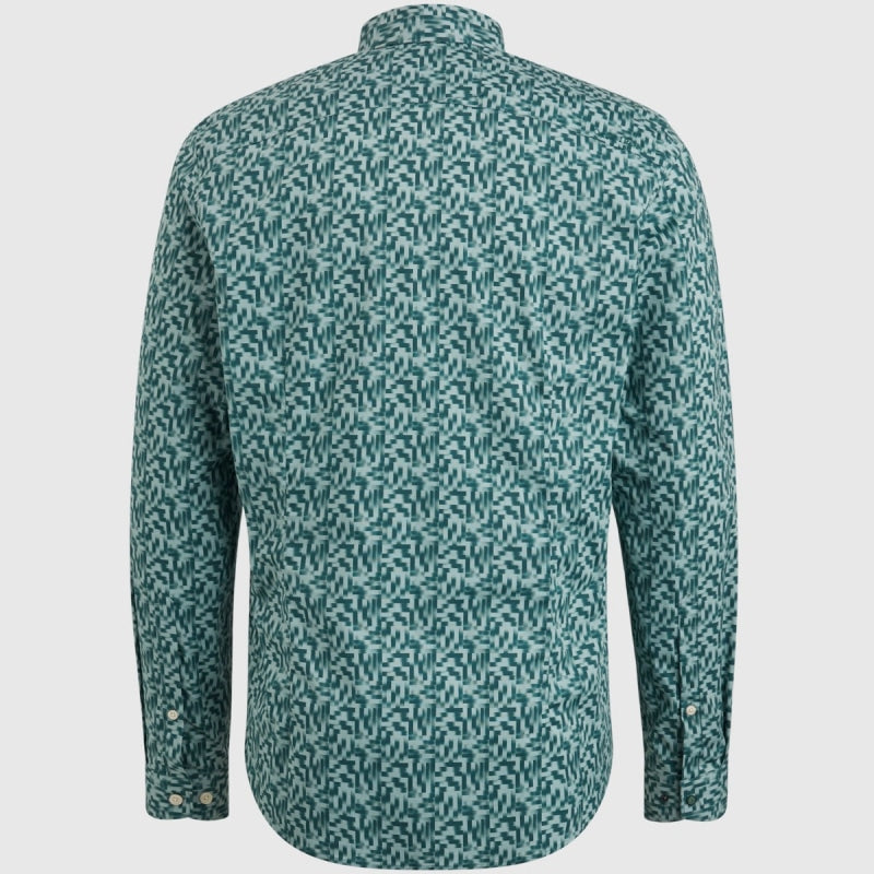 csi2309228 6003 shirt print on poplin stretch cast iron overhemd back