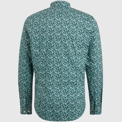 csi2309228 6003 shirt print on poplin stretch cast iron overhemd back