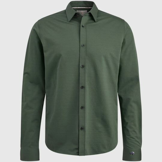 Cast iron Long Sleeve Shirt Twill Jersey 2 Tone