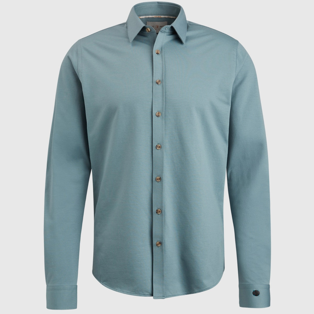 Cast iron Long Sleeve Shirt Twill Jersey 2 Tone