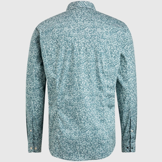 Cast Iron Long Sleeve Shirt Digital Print On Poplin Stretch Overhemd