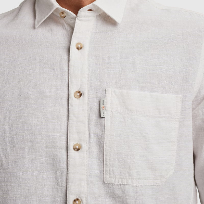 csi2404260-7002 shirt cotton linen dobby cast iron overhemd snow white crop5