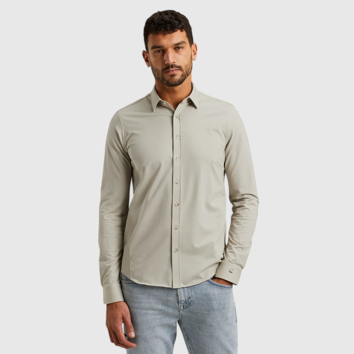 CSI2503226-7014 Cast iron Shirt Twill Jersey 2 Tone Silver Birch