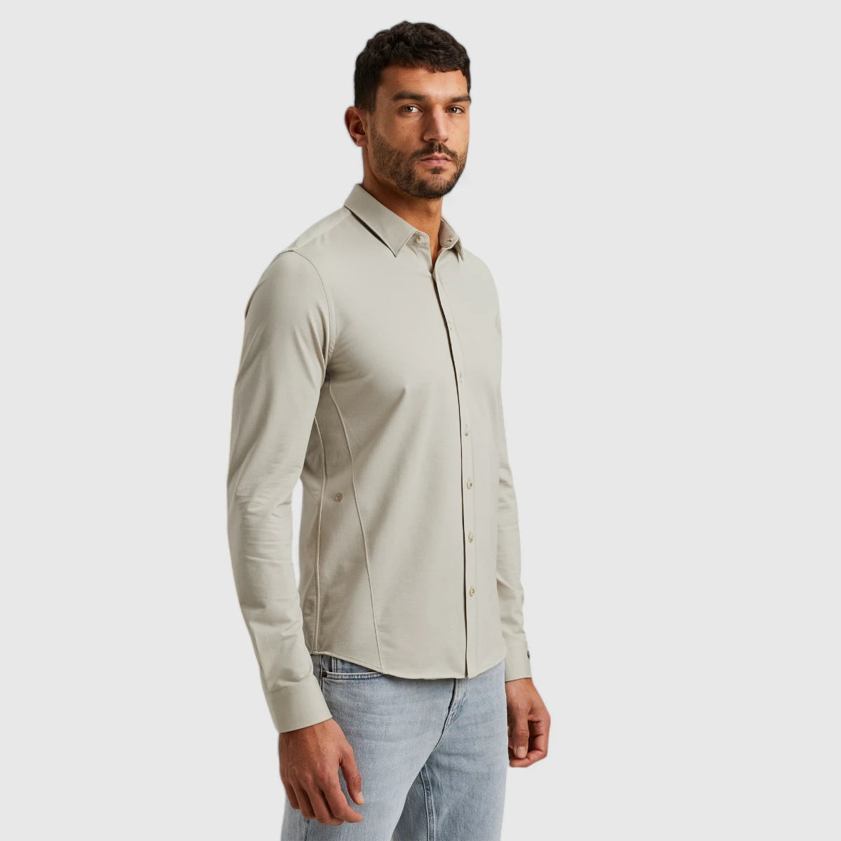 CSI2503226-7014 Cast iron Shirt Twill Jersey 2 Tone Silver Birch