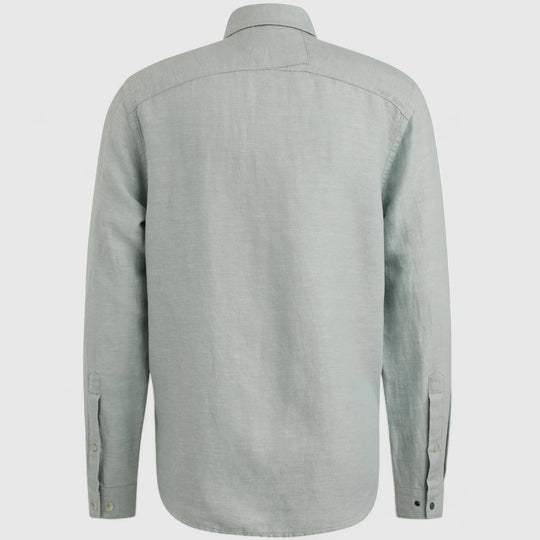 CSI2504264-5225 Cast iron Shirt Cotton Linen Twill Slate/ Blue